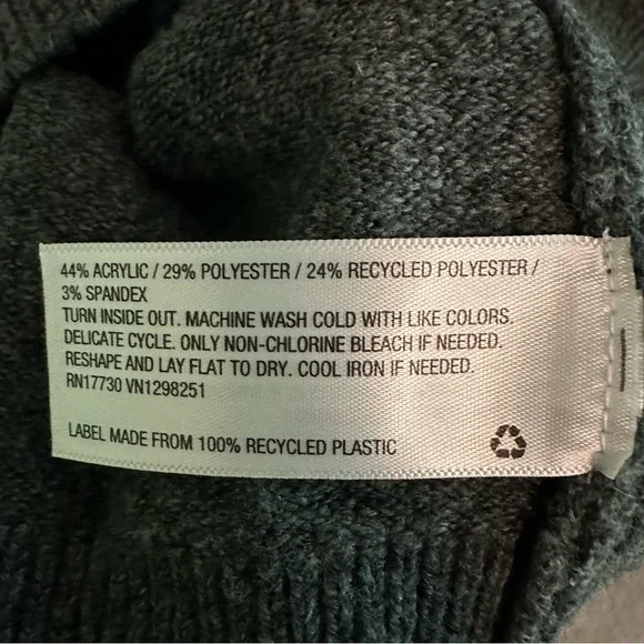 A New Day Dark Gray Oversized Cardigan, Size M - Picture 3 of 4